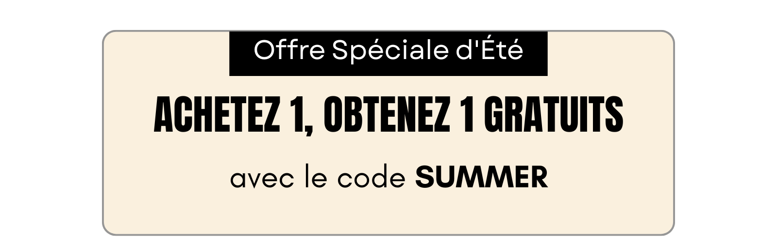 Bannière promotionnelle