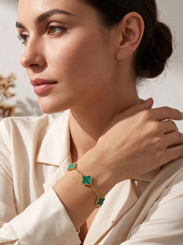 Siena™ Bracelet Trèfle Doré